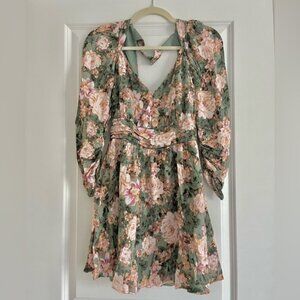 NWOT! Forever 21 Floral Print Cutout Mini Dress